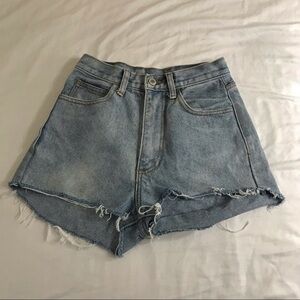 Brandy Melville John Galt Blue Denim Shorts